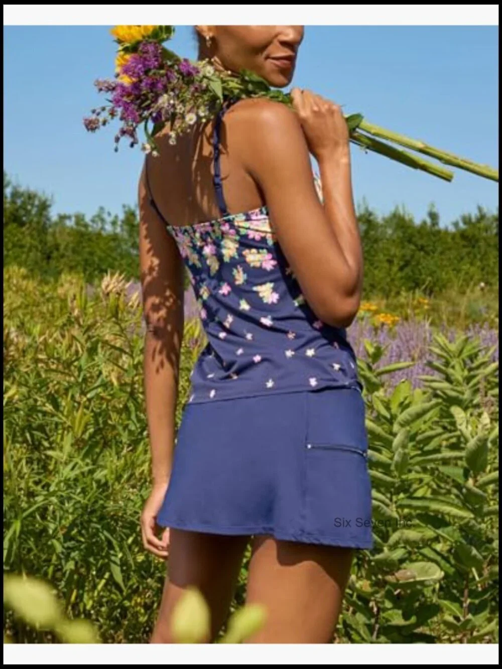 Multi-Sport Swim Skort with UPF50, Zippered Pocket, 4-Way Stretch